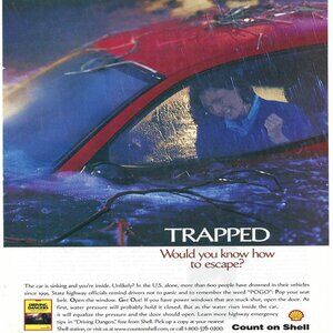 1998 Shell & Driving Dangers Booklet Vintage Original Magazine Print Ad/Poster